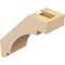 Ekena Millwork 3-inch W x 8-inch D x 8-inch H Aspen Rough Cedar Woodgrain TimberThane Knee Brace, Primed BRCUR03X08X08ASPRCPR - alternate 5